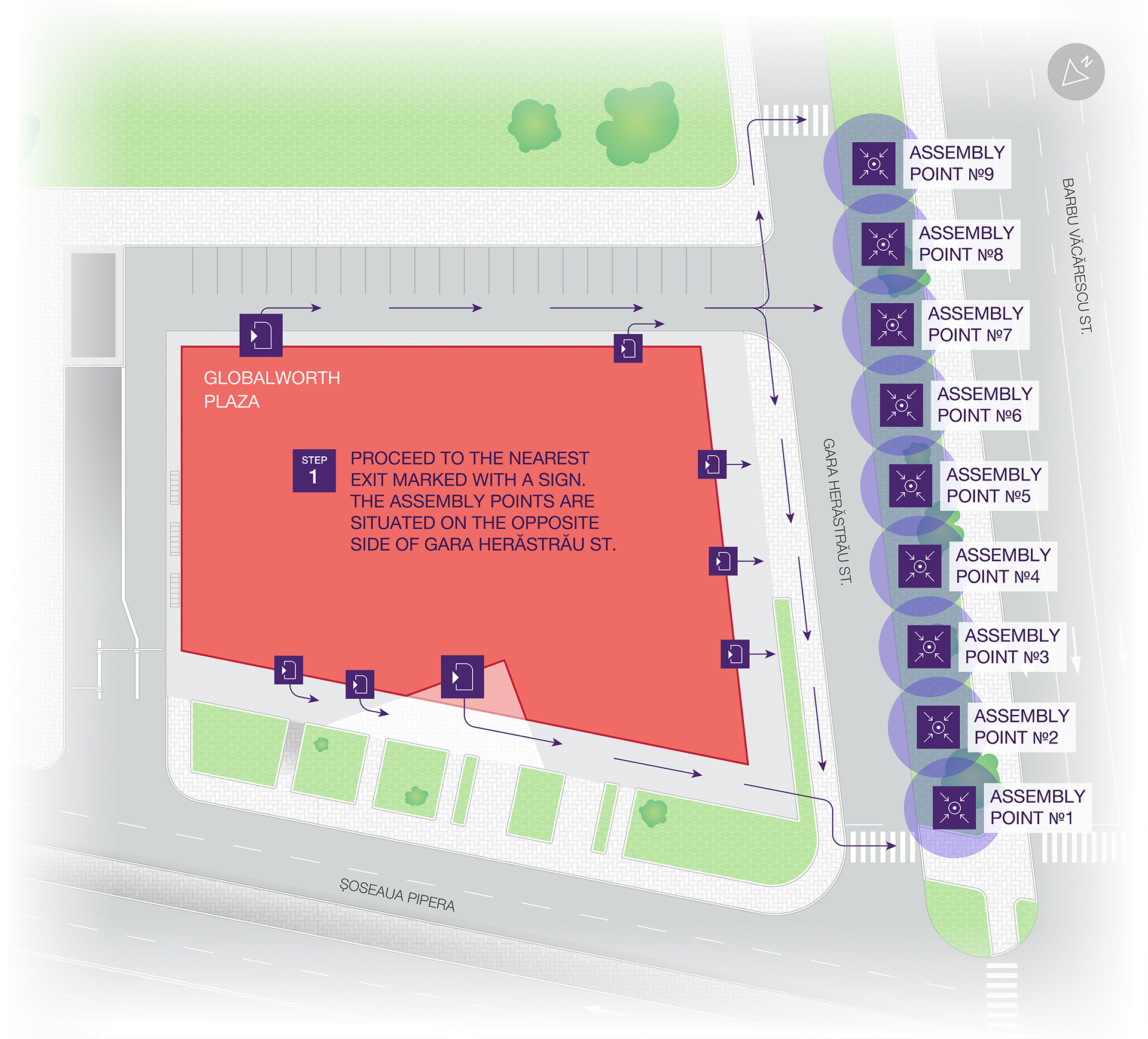 Assembly point – Globalworth Plaza